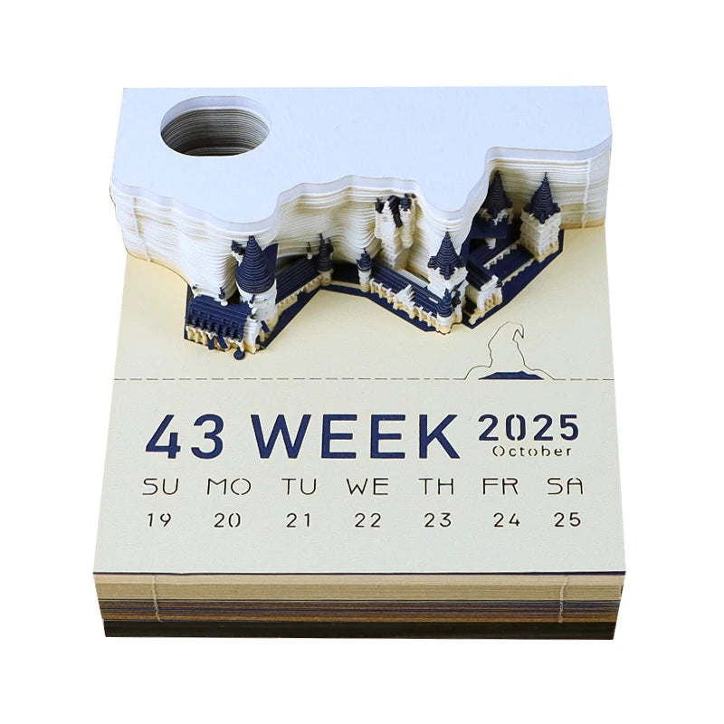 3D Calendar Notepad