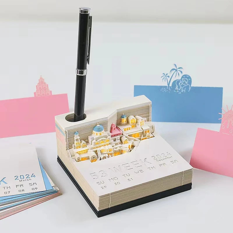 3D Calendar Notepad